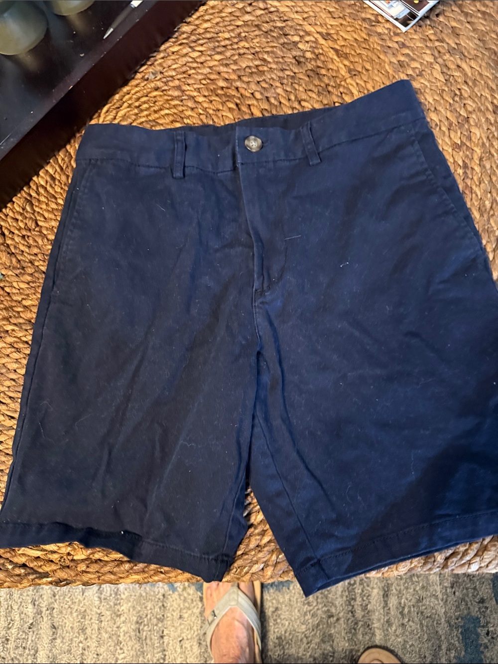 Old Navy Men's Navy Flat-Front Shorts
